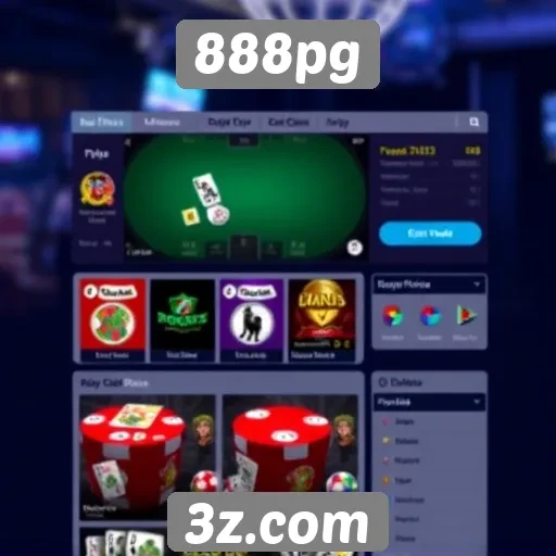 Interface do usuário do 888pg é intuitiva e moderna